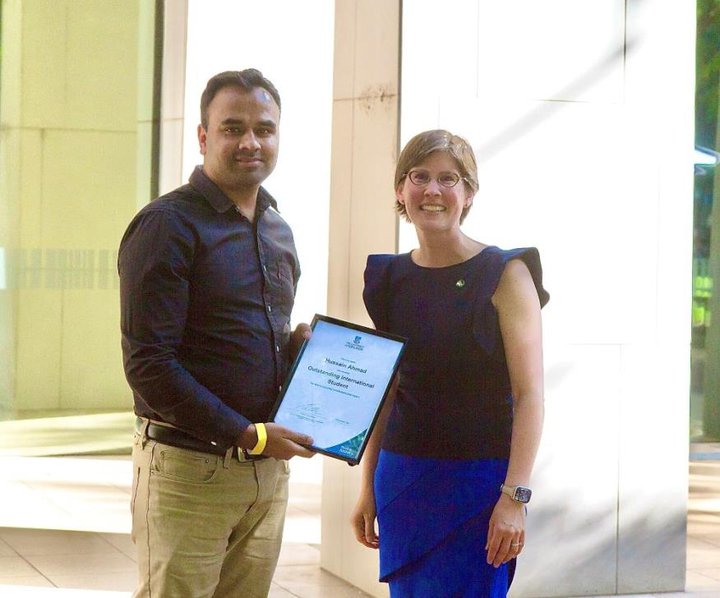 Outstanding International Student Award Certificate