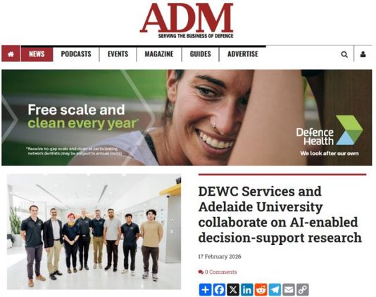 Featured by Australian Defence Magazine