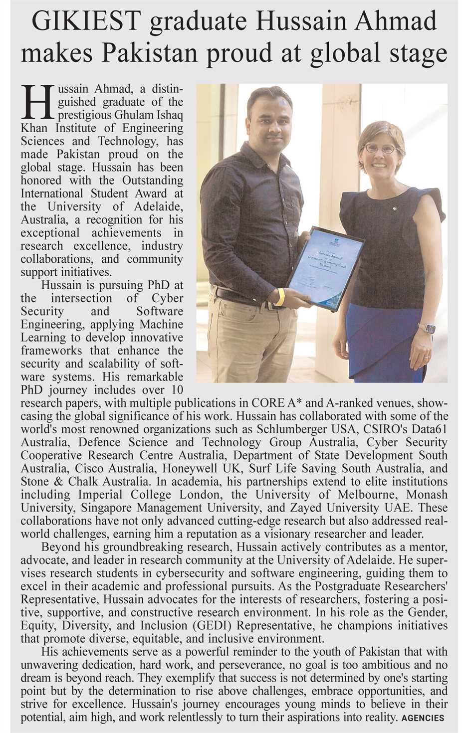 Minute Mirror Newspaper Feature