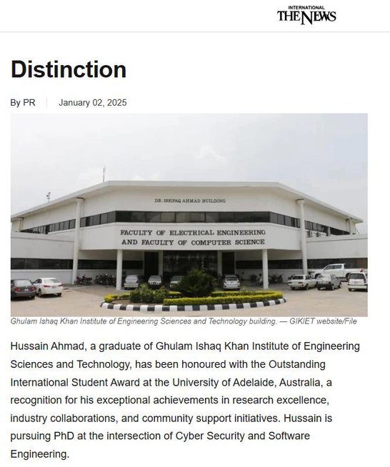The News International Press Feature